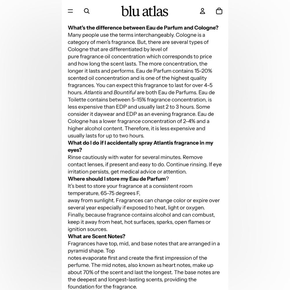 blu atlas Atlantis EDP, 100 mL, NEW - Picture 7 of 8